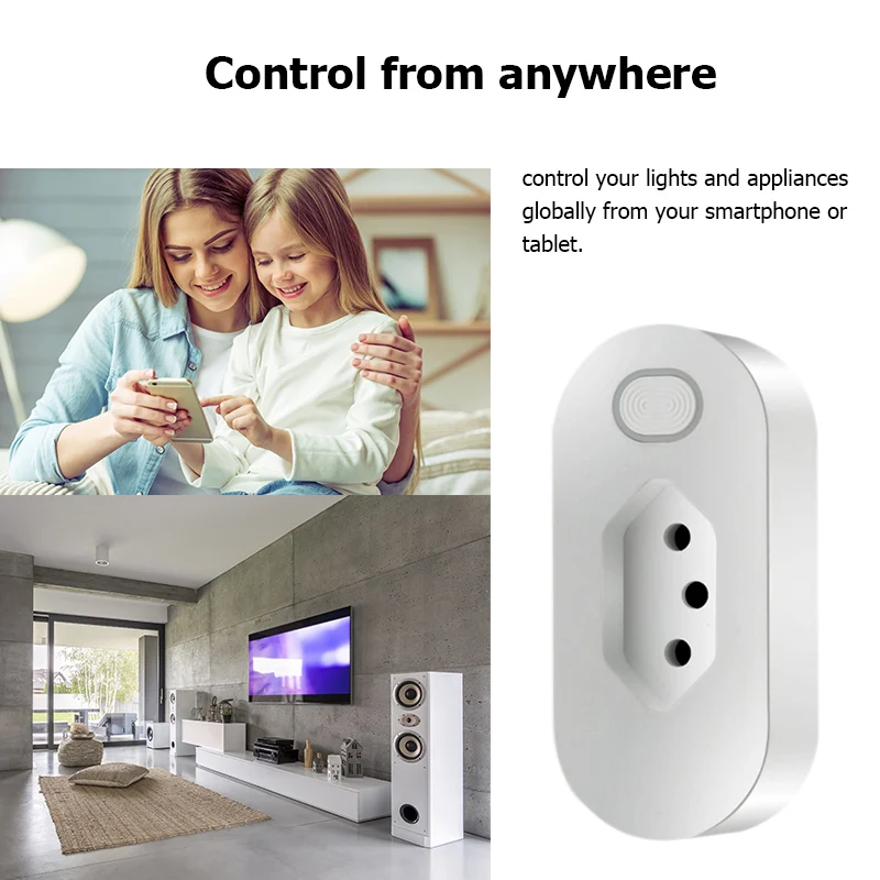 Бразильский Умный дом WiFi Разъем беспроводной WIFI Пульт дистанционного управления