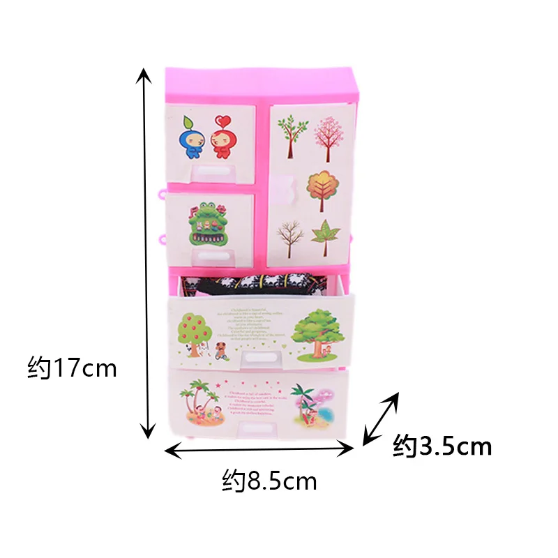 Шкаф для хранения одежды 4 вида розовый Барби игрушки девочек мебель спальни