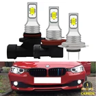 (2) 9006 HB4 H8 H11 H7 светодиодная лампа для BMW F48 F20 F21 E82 E87 E39 E60 E36 E93 E92 E91 E90 E46 F30 E38 светодиодные противотуманные фары дальнего света