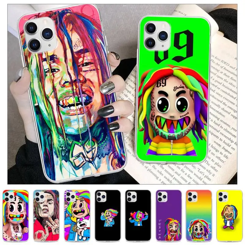 

Tekashi 6ix9ine SixNine 69 Phone Case For IPhone 13 Mini 12 11 Pro Max Xs X Xr 8 7 Plus Se 2020 Transparent Cover