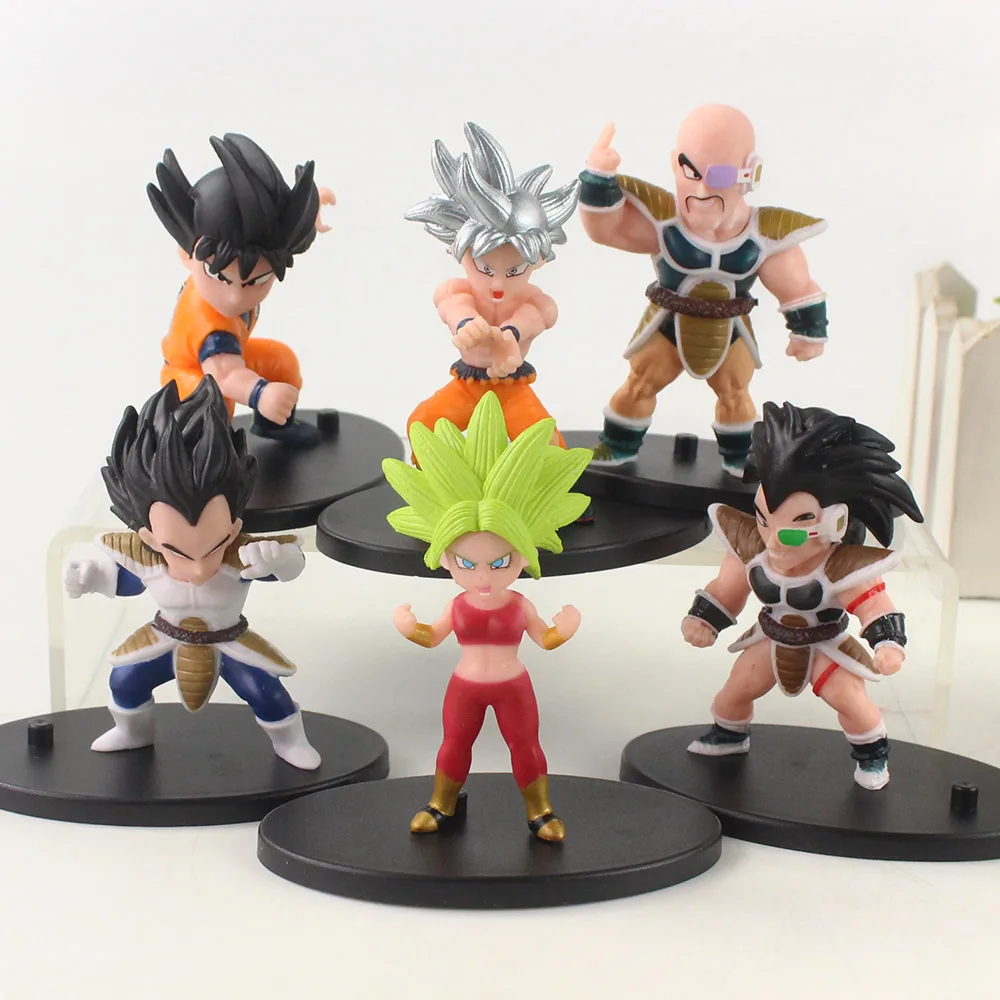 Фигурка героя аниме Dragon Ball Z 6 шт./компл. фигурка Сон Гоку Вегета IV наппа радитц