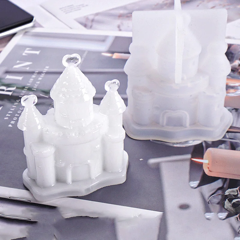 Трехмерная силиконовая форма Замок для моделирования из кристаллов и эпоксидной