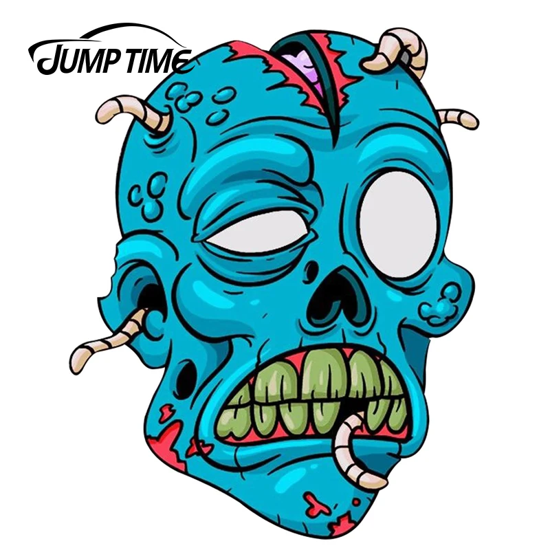 JumpTime 13 см x 10 3 Хэллоуин наклейки на автомобиль с изображением злого зомби головы
