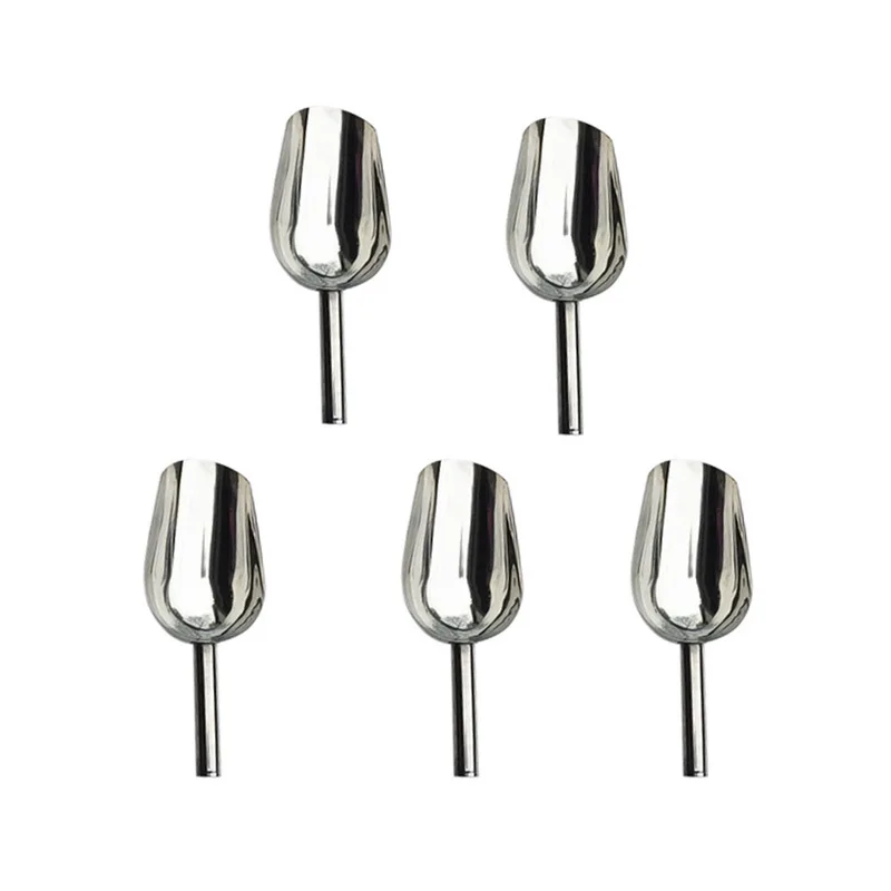 5 Shovel HIFUAR 5 Лопата+ 5 зажимов буфет барбекю, лед из нержавеющей кофе ложки для чая Набор ершиков ложка для пряностей Свадебные бар вечерние кухонные инструменты - Цвет: 5 Shovel