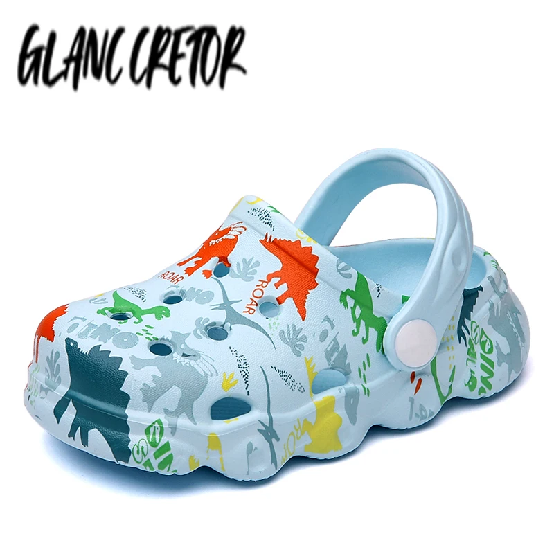 

Summer Children Garden Clogs Shoes Boys&Girls Beach Sandal Kids Lightweight Breathable Slip On Mules 7 Coloes Colorful Fashion