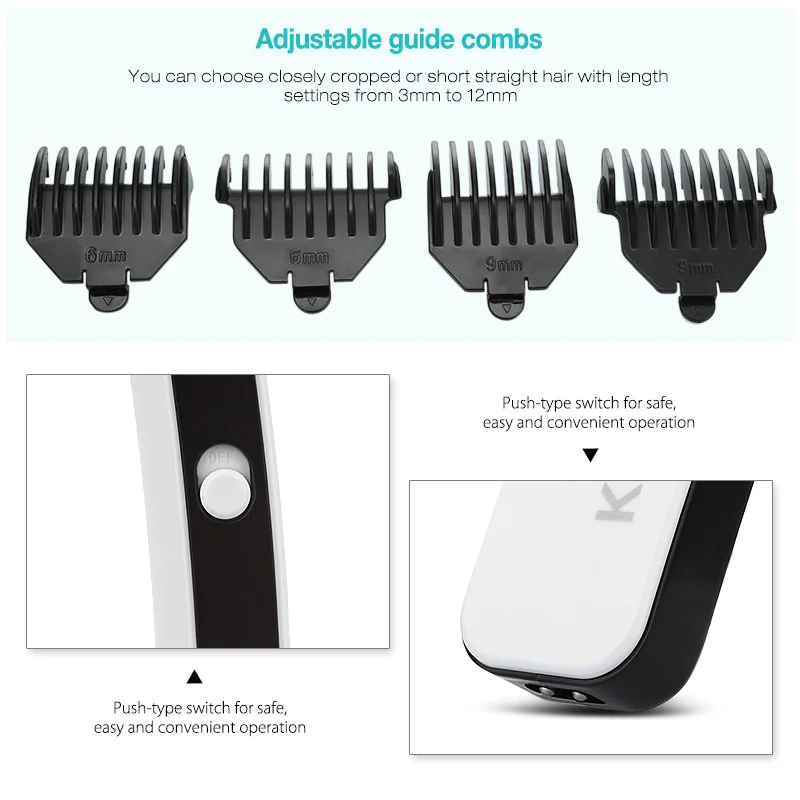 Профессиональная машинка для стрижки волос перезаряжаемый триммер мужчин