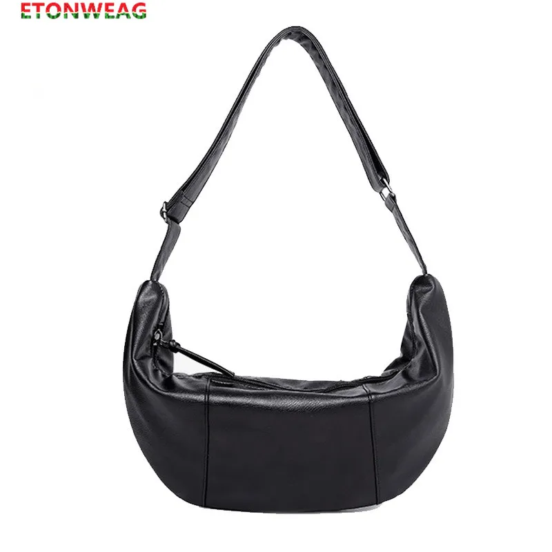 Мужская классическая черная сумка через плечо Hobos из мягкой искусственной кожи