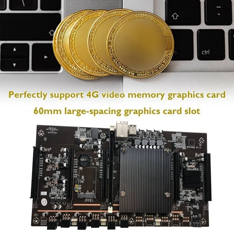 BTCX79 H61 Mining Motherboard with E5 2620 V2 CPU+Fan+Switch Cable DDR3 Support 3060 3070 3080 Graphics Card for BTC | Компьютеры и