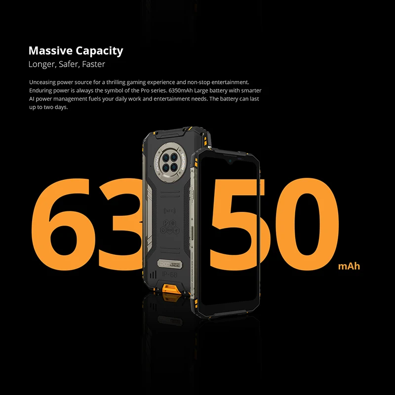 waterproof octa core 8gb128gb rugged phone 48mp camera 20mp infrared night vision smartphone helio g90 6350mah doogee s96 pro free global shipping