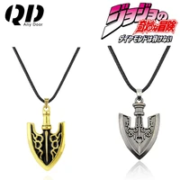 anime jojos bizarre adventure killer queen arrow necklaces leather rope chain unisex bag necklaces pendant choker jewelry