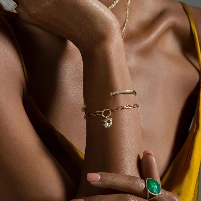 Новый дизайн 2020 милый Леопардовый Браслет с шармами в виде животных для женщин