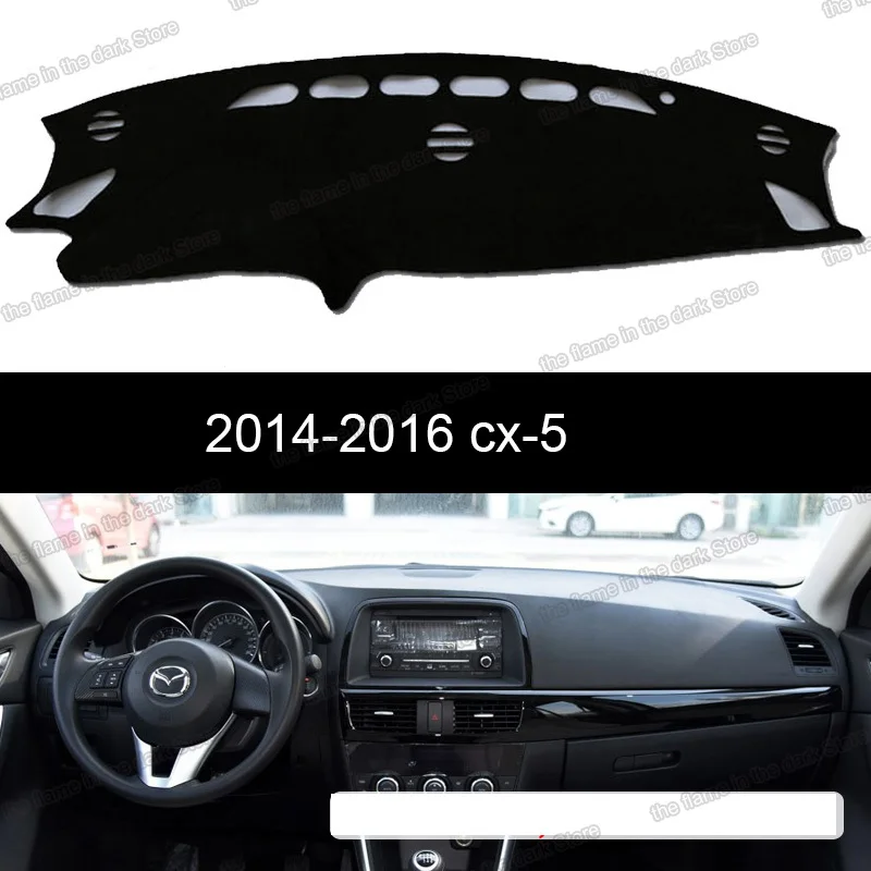 Полиэстер приборной панели автомобиля коврики ковер для Mazda Cx 5 2013 2014 2015 2016 2017 Cx5