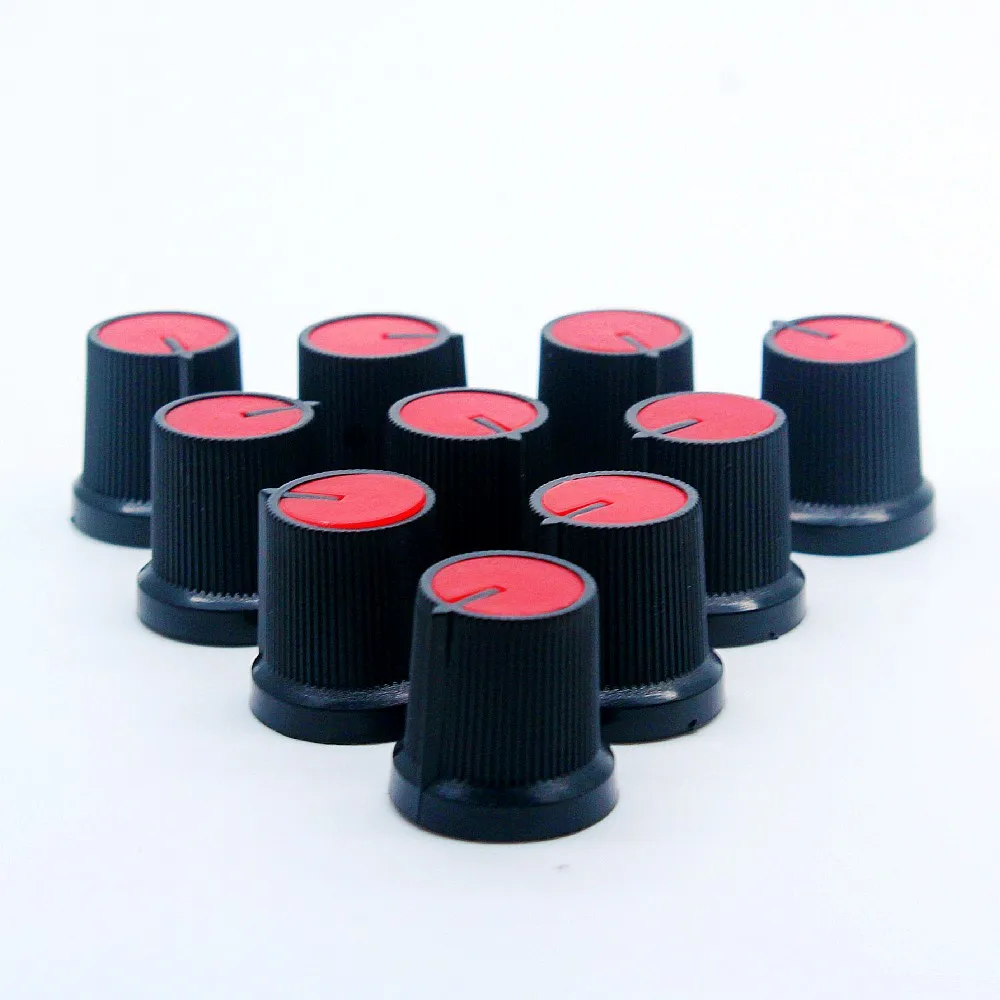 10 шт. пластиковая ручка регулировки громкости потенциометра управления