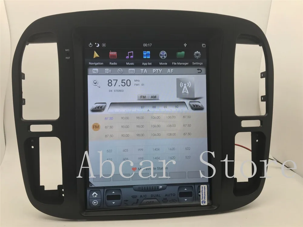 Tesla стиль Android 8,1 автомобильный dvd-плеер gps навигация для TOYOTA LAND CRUISER LC100 LEXUS LX470 1999-2002 радио px6 carplay ips