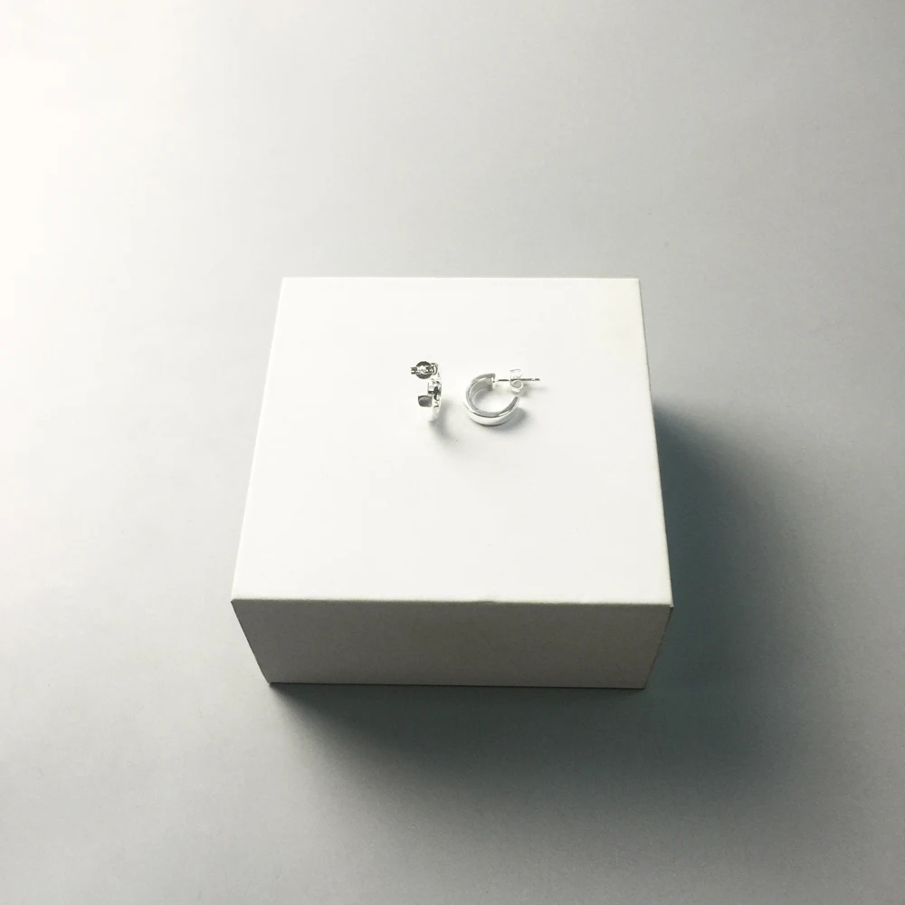 Серьги-кольца из стерлингового серебра 925 пробы модные Гламурные серьги в стиле