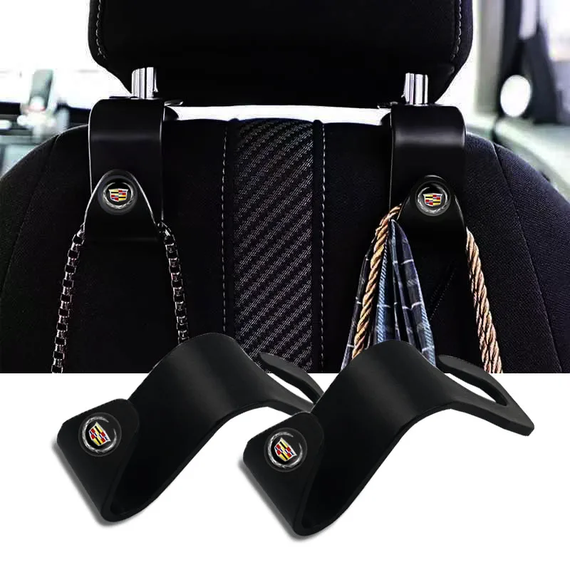 

2pcsCar Universal Portable Seats Back Purse Hanger Storage Hook Holder for Cadillac ATS XTS CTS SRS BLS Escalade Seville Tiburon