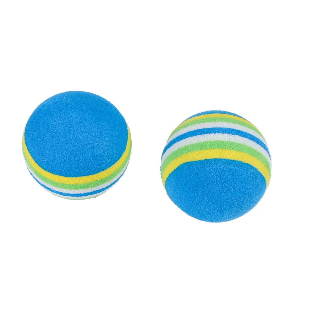 2 Psc Cat Toy Pet rainbow ball eva material Ball Multicolor Puzzle game Non-toxic Chew toy Biting resistance | Дом и сад