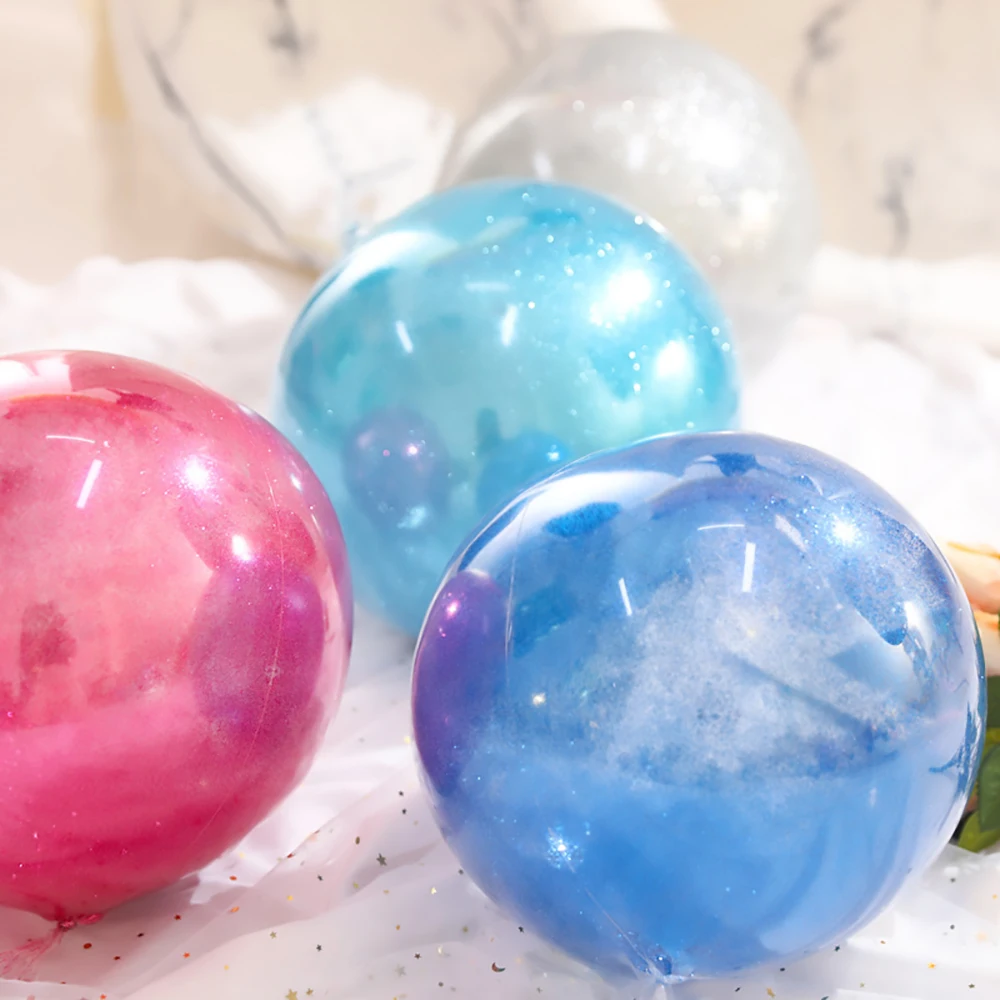 

Прозрачный блестящий шар из ПВХ, 20 дюймов