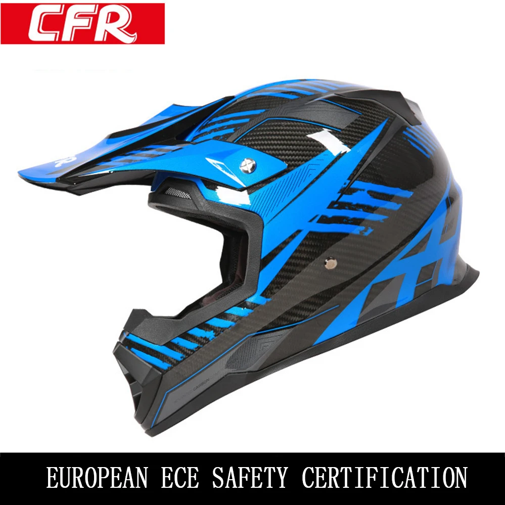 

ECE Approved Germany CFR Carbon Fiber Professional Motocross Racing Helmet ATV Downhill Motorcycle Off Road Capacete Moto