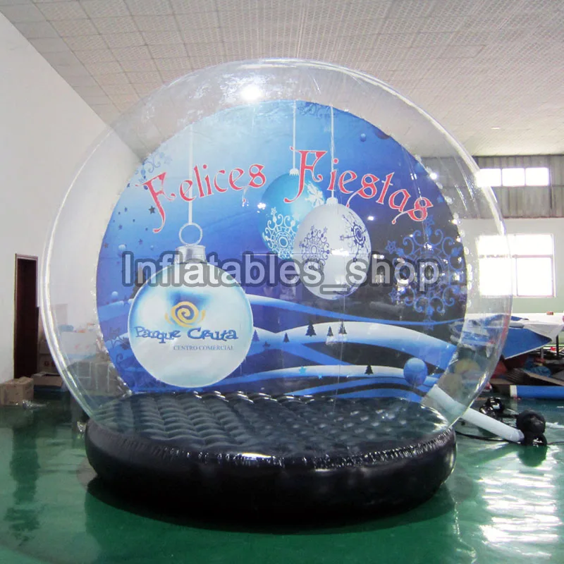 Новый дизайн гигантский надувной снежный шар пузырьковый купольный палатка с