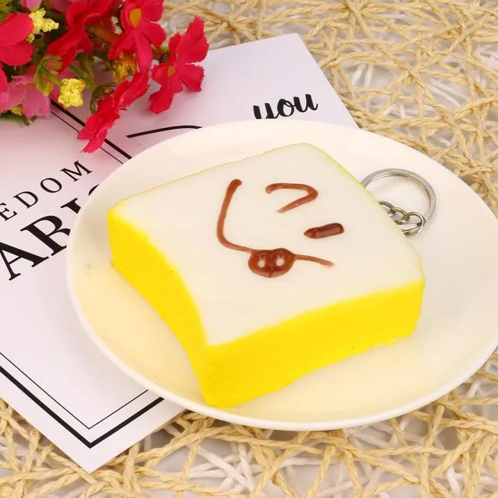 

5pcs Medium Mini Soft Bread Toys Key Cute Squishy Pack Cute Toys Key Pendant Anti-stress Rising Antystresowe Zabawki Gift 2021