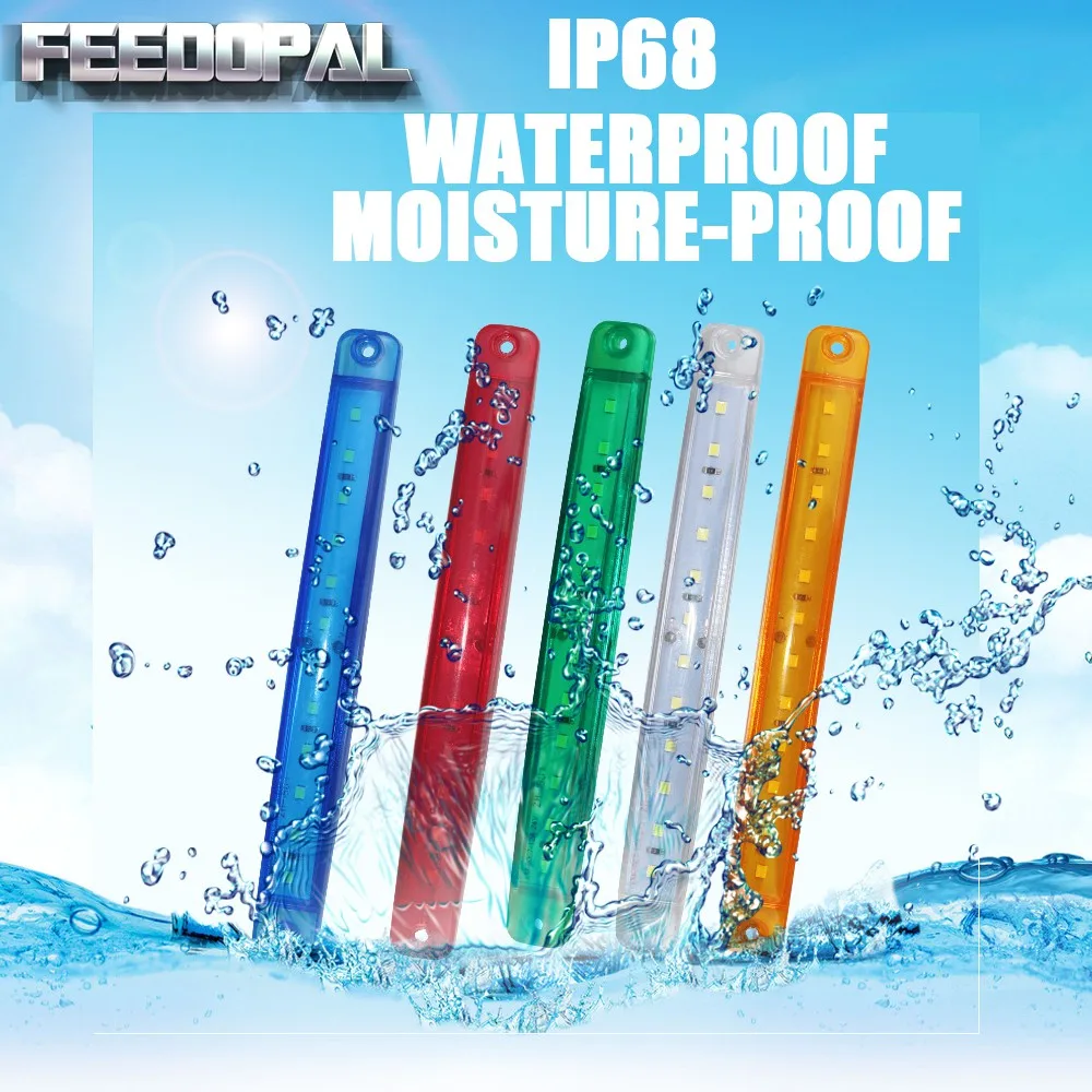 FEEDOPAL 10X 12V 12LED красные боковые габаритные светильник индикатор сигнала задний