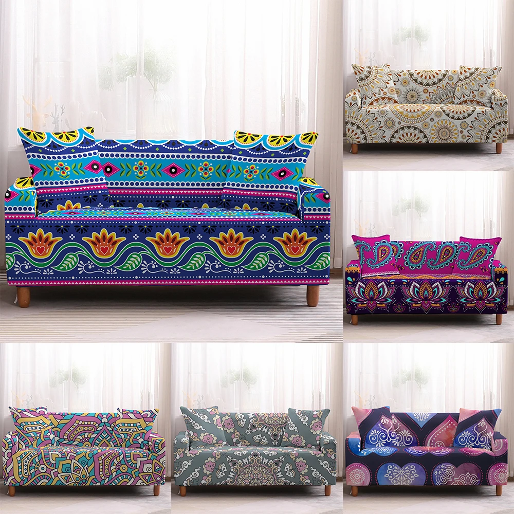 

Универсальный секционный чехол на 1/2/3/4 места, эластичный богемный чехол для дивана, эластичный чехол для гостиной, защита для дивана