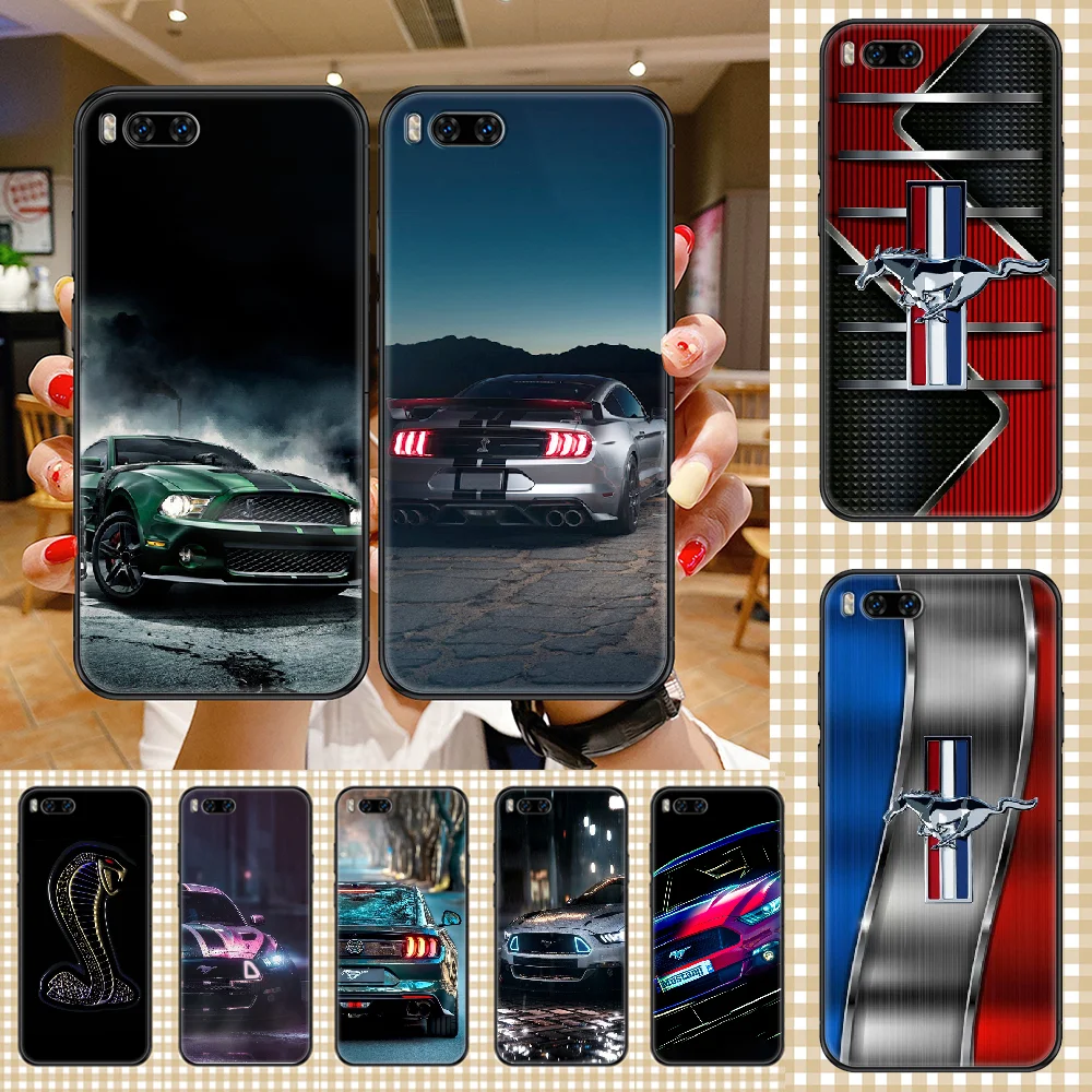 

Cool Mustang Logo Phone case For Xiaomi Mi Max Note 3 A2 A3 8 9 9T 10 Lite Pro Ultra black fashion hoesjes soft Etui silicone