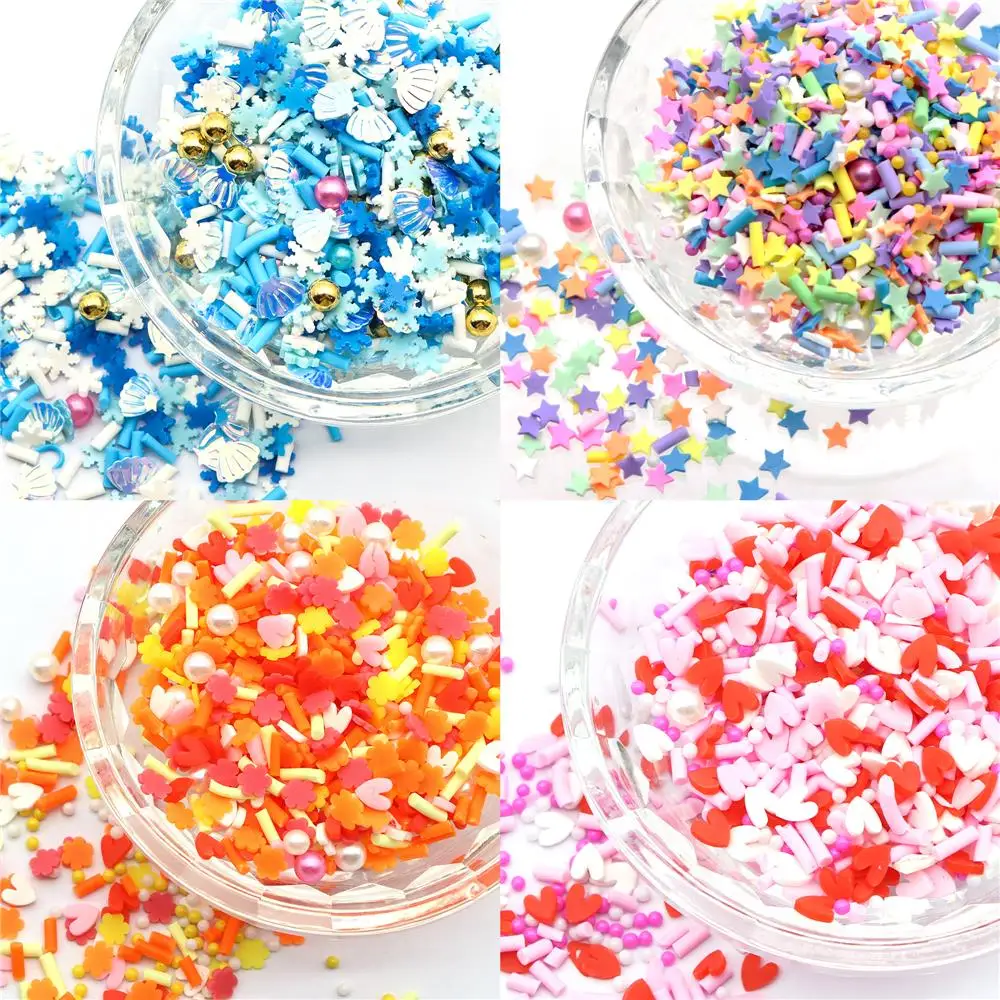 20 г/упак. многоразмерная Полимерная глина для слайма лак ногтей/свадебная