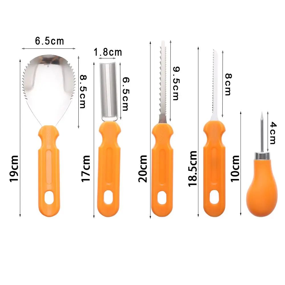5Pcs Professional Pumpkin Carving Tool Kit Easily Carve Sculpt Halloween Party Supplies Children&amp#39s Lamp Decoration | Дом и сад