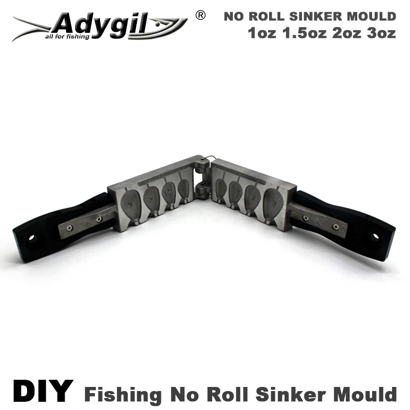 Набор плесени для рыбалки ady5-no Roll Sinker 1 унция 5 унции 2 3 4 полости