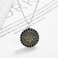 silvology original flower of life womens necklace 925 sterling silver round zircon creative pendant necklace festival jewelry