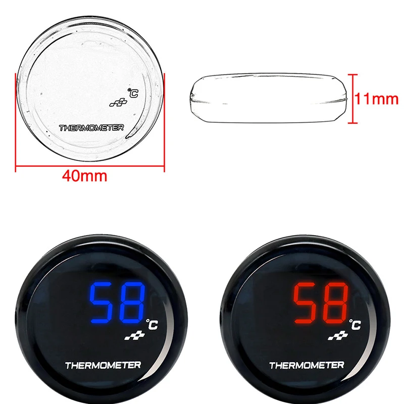 ALconstar-Racing Motorcycle Water Temperature Mini Meter KOSO With 18mm Sensor Temp Adapter For Honda Yamaha Suzuki | Автомобили и