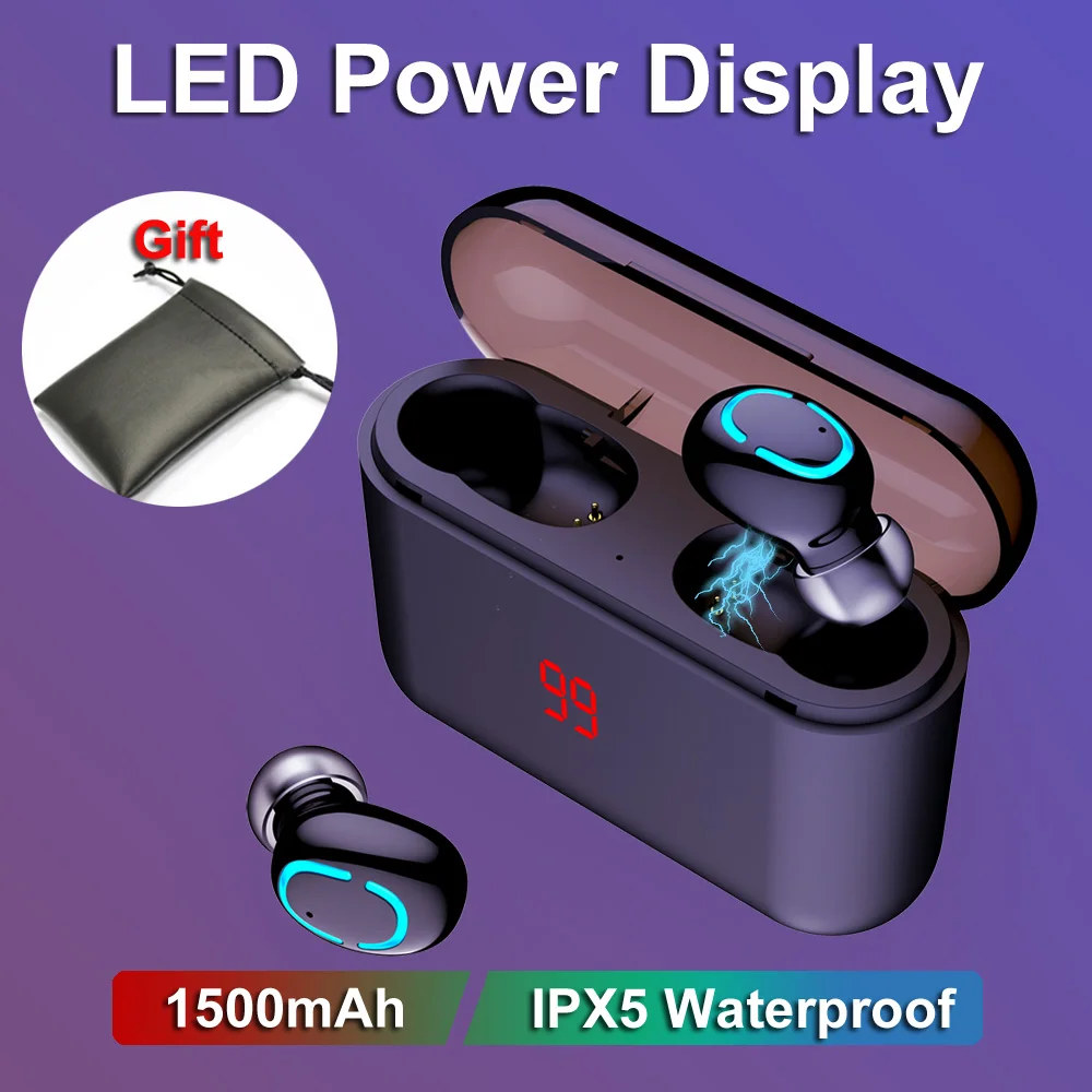 Беспроводные Bluetooth наушники Беспроводная гарнитура спортивные вкладыши стерео