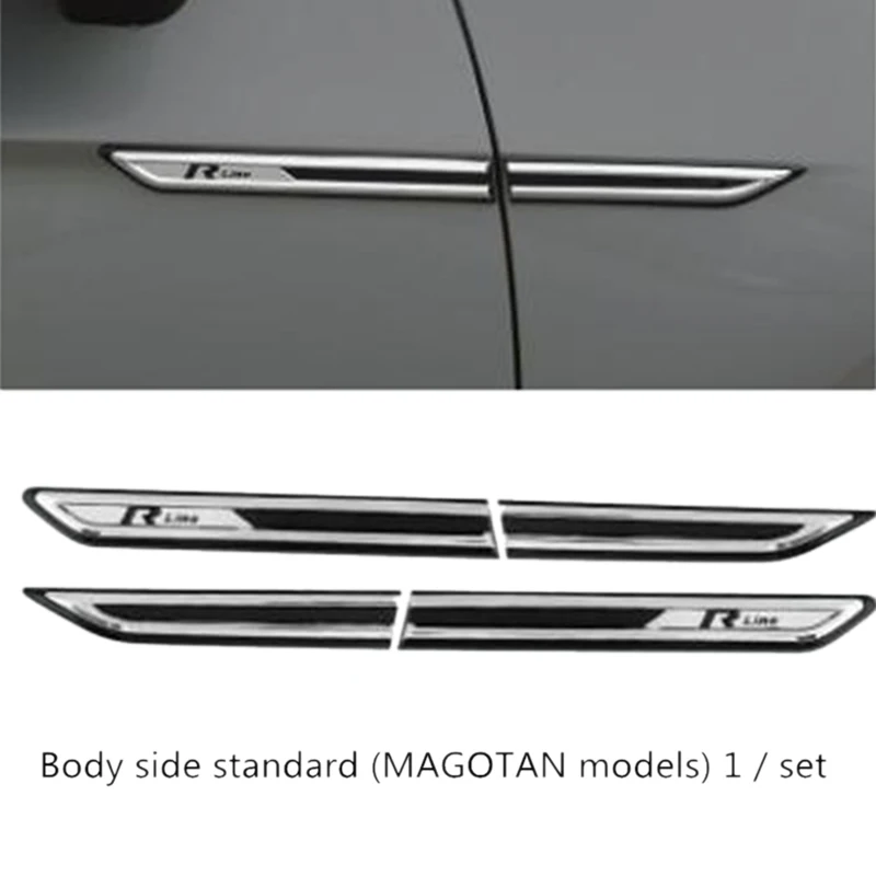 Для Passat B8 хромированная Автомобильная боковая наклейка для украшения