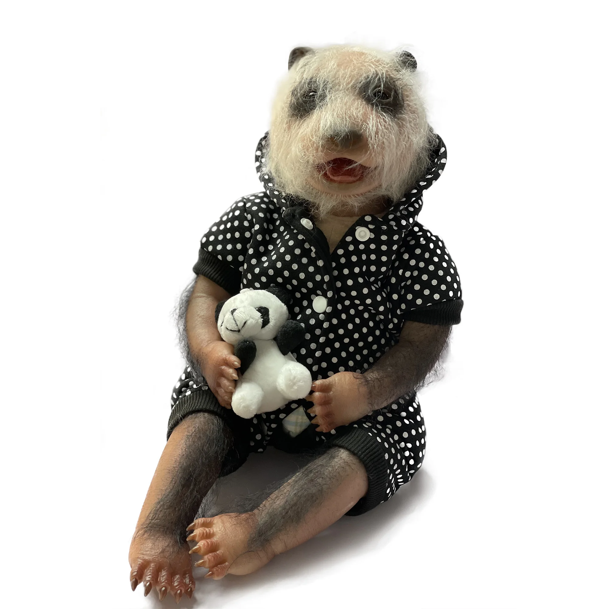 

Cute 20” Reborn Dolls Panda Baby Bebe Boneca Bonecos Renascidos Toy Children Gifts Reborn Doll