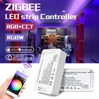 Светодиодный контроллер полос ZigBee G, RGBWRGBCCT, устройство автоматизации, голосовое управление Alexa, управление через приложение для телефона