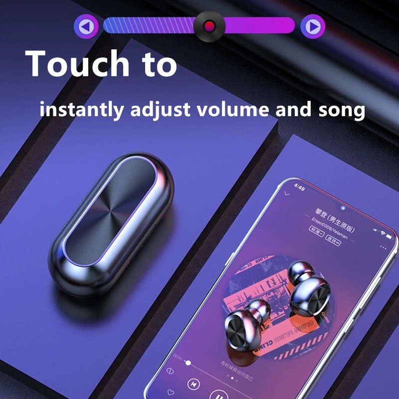 B6 Tws Наушники Беспроводные Bluetooth 5 0 наушники с микрофоном зарядная коробка