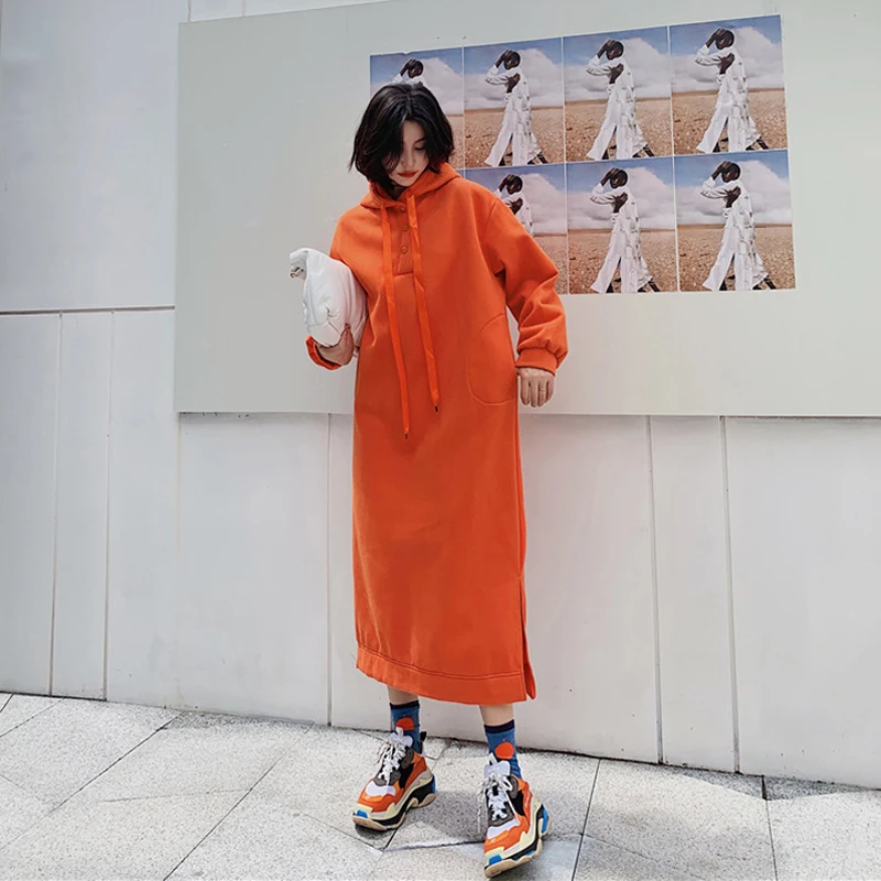 Плюс вельветовый длинный женский свитер выше колена новинка 2019 осенний и зимний