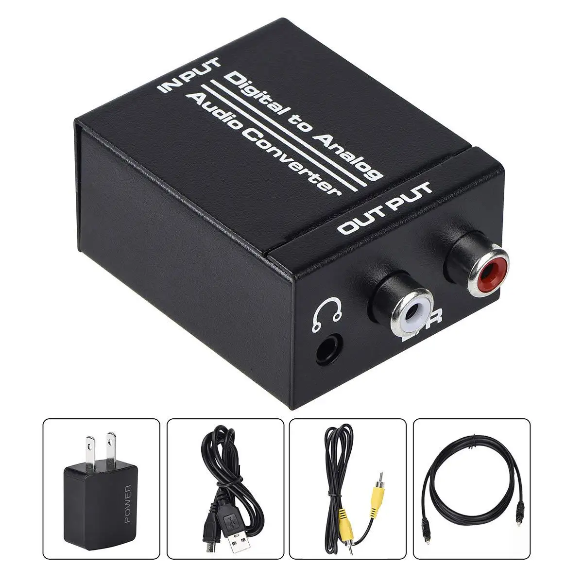 

Digital to analog audio converter upgrade with 3.5MM headset interface analog to digital 192hz audio