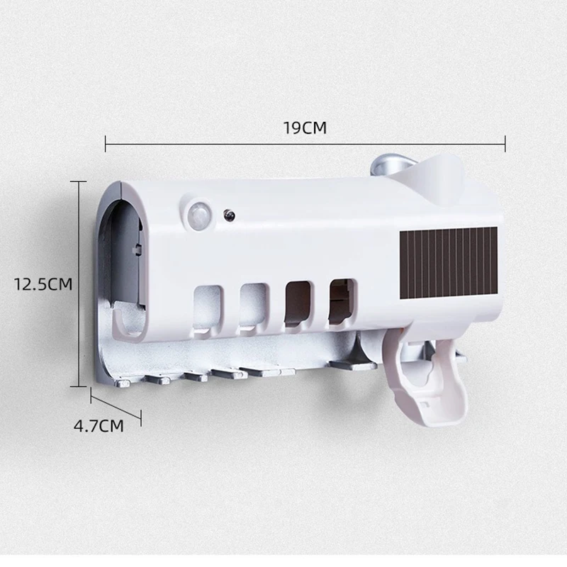 

Bathroom Accessories Sets Solar Energy UV Toothbrush Holder Wall Toothbrush Sterilizer Automatic Toothpaste Dispenser Squeeze