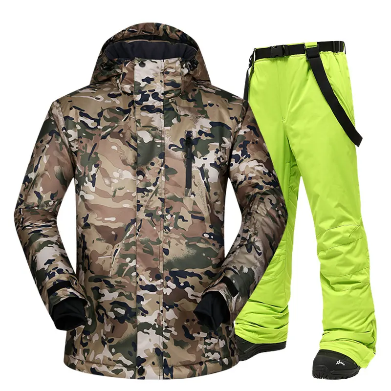 Лыжный костюм Мужская брендовая зимняя одежда мужские куртки и брюки
