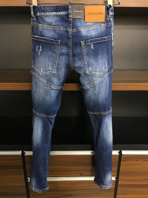 2021 NEW Authentic classic Dsquared2 European NEW Italian brand jeans famous designer ripped pants jeans A356