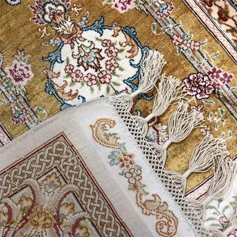 Beste 8.2 'X 11.48' Handgeknoopte Tapijt Voor Woonkamer Zijden Kleed Dikke Tapijten Slaapkamer Decor Karpetten Anti-Slip Vloermat