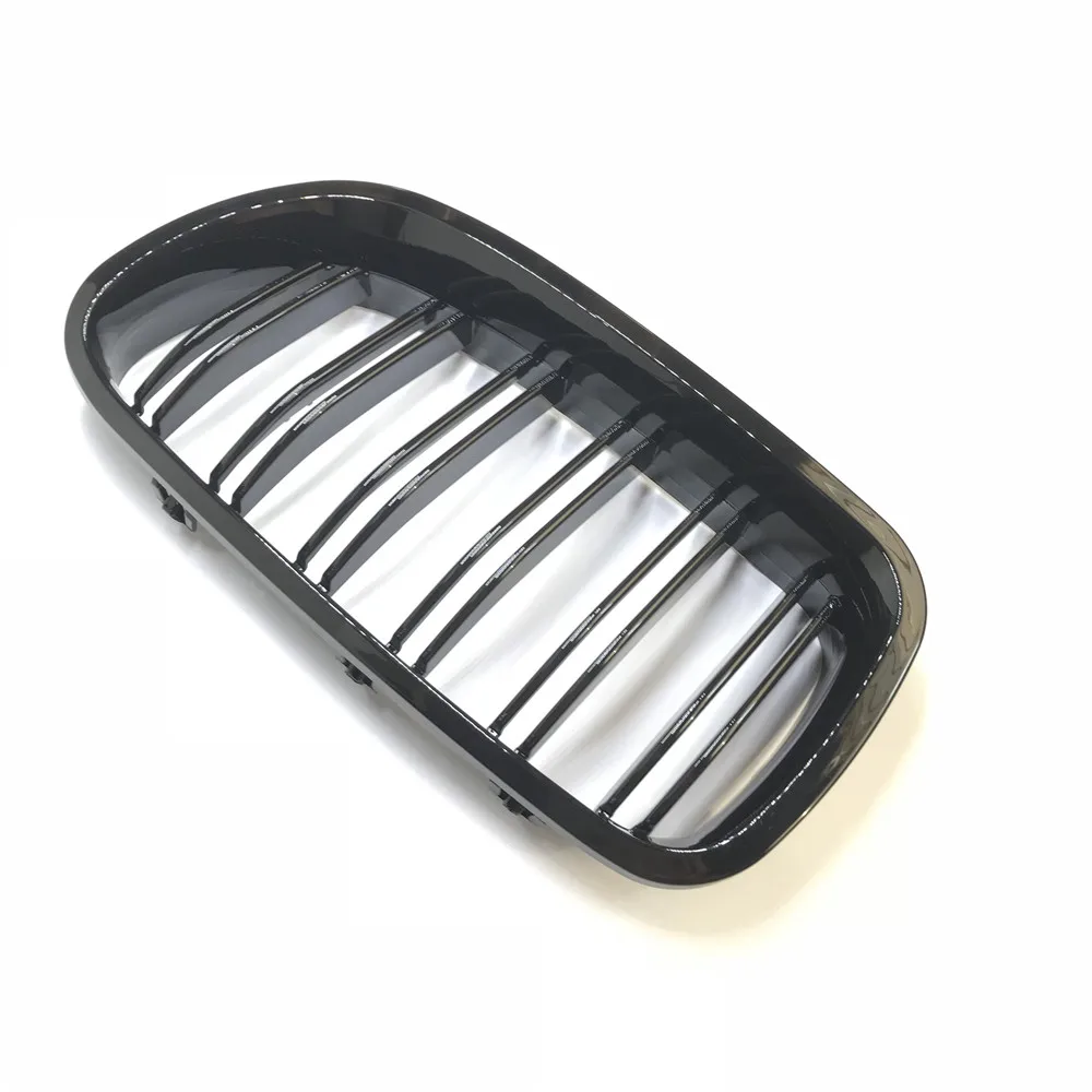 Одна пара автомобилей Стиль передний глянец Черный решетки для BMW F18 F10 2010 2016|black