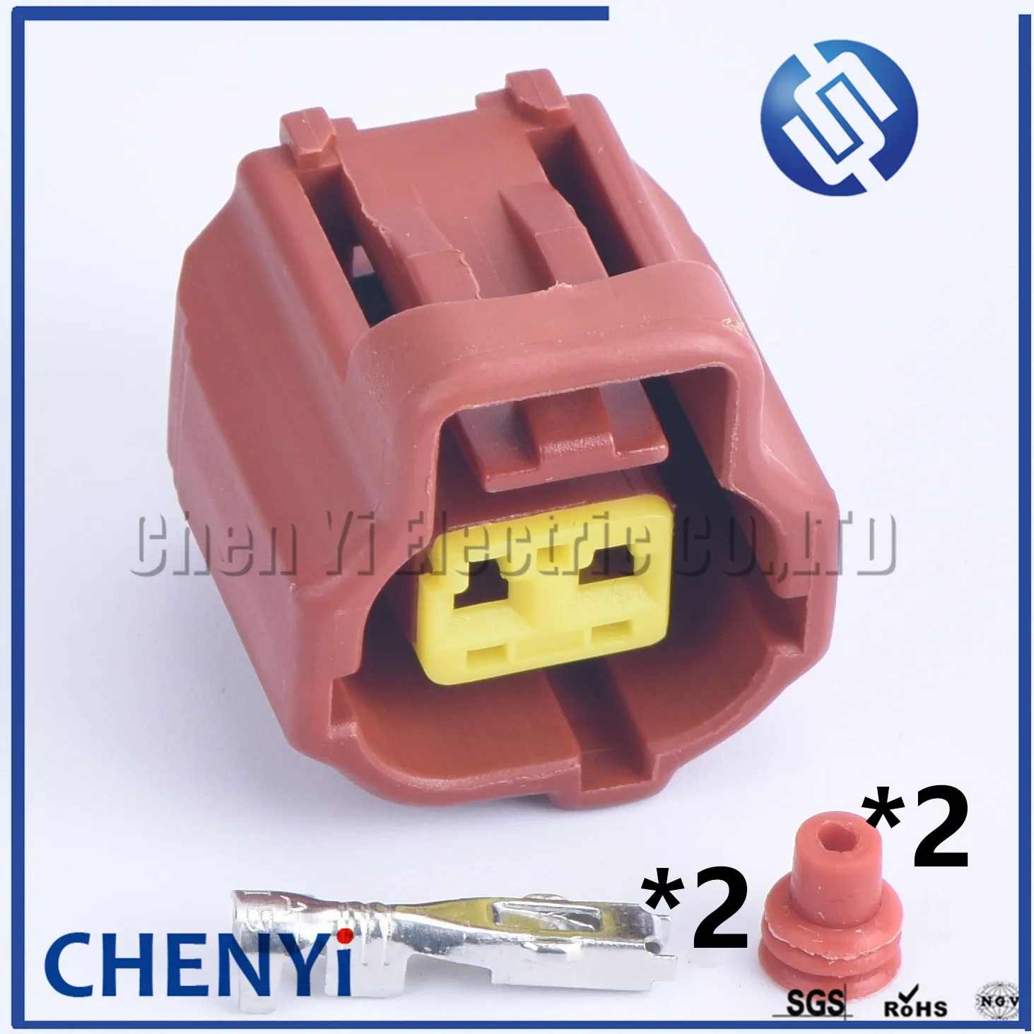 

1 set Brown 2pin car waterproof auto connectors(lower slot) 1.8 female 178390-3/ 178392-6/ 178390-2