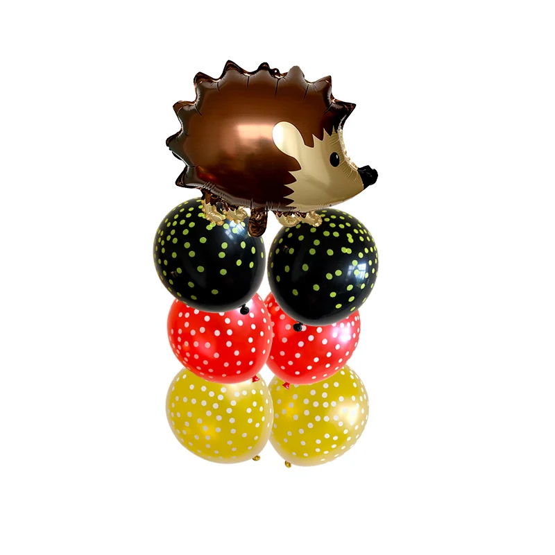 Воздушные шарики в виде животных енота лисы белки ежика фольга Гелиевый шар один