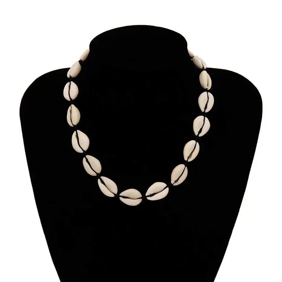 Necklace 1 Ingemark Hawaii Puka Shell Колье Ожерелье Набор воротник для женщин NE+ BA Красочные Seashell чипы браслет летние пляжные ювелирные наборы - Окраска металла: Necklace 1