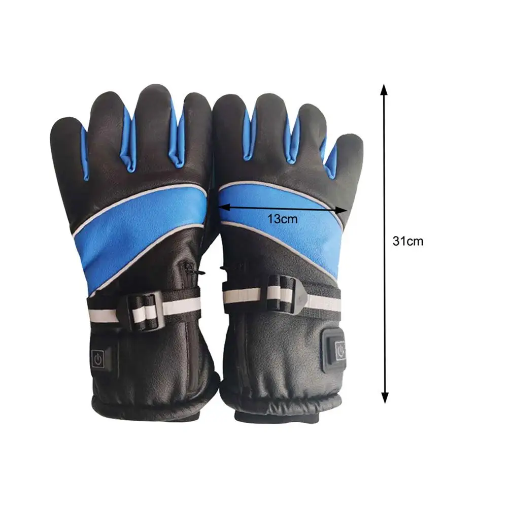 

Motorcycle Electric Heated Gloves Temperature 3 Speed Adjustment USB Hand Warmer Skiing Safety Constant Temperature Warm Gloves