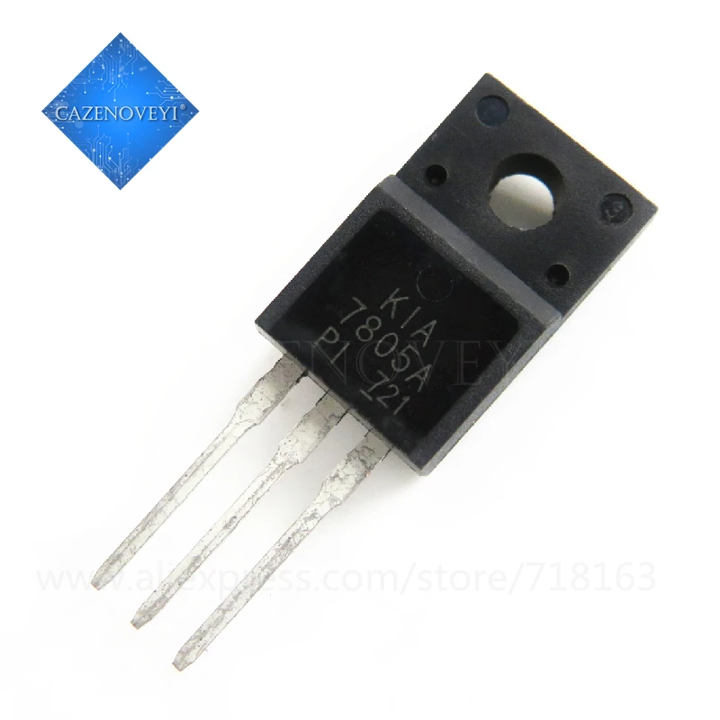 10pcs/lot KIA7805API U/P KIA7805A 7805API 7805A TO 220F In Stock|Интегральные схемы| |